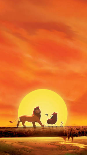 The Lion King Sunset Wallpaper