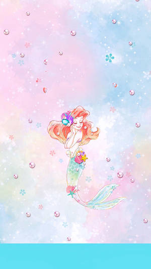 The Little Mermaid Sleeping Princess Wallpaper