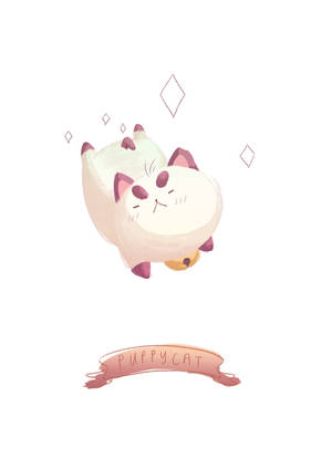 The Lovable Bee And Puppycat From The Cartoon Hangover Web Series Wallpaper