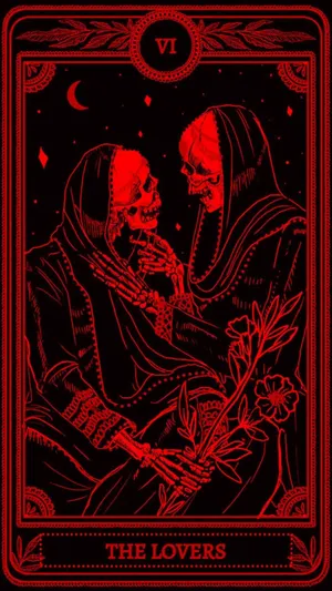 The Lovers Tarot Card Wallpaper