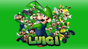 The Many Faces Of Luigi Wallpaper