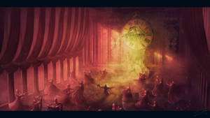The Masque Of The Red Death Black Room Wallpaper