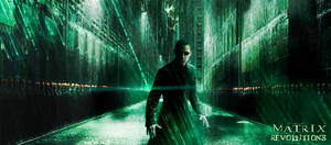 The Matrix Revolutions Neo At Green Street Wallpaper