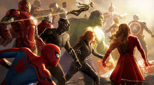 The Mighty Avengers Assembled In Stunning 4k Wallpaper