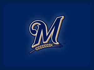 The Milwaukee Brewers Proudly Display Their Team Colors And Hometown Pride. Wallpaper