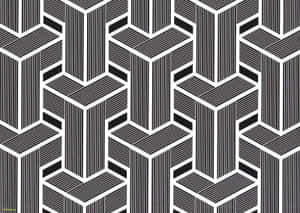 The Modern Meets Art Deco In This Classic Computer Design Wallpaper