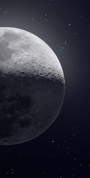 The Moon Detailed Image Iphone Wallpaper