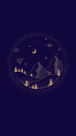 The Moon Tarot Card Wind Element Wallpaper