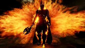 The Necromancer With Eye Of Sauron Wallpaper