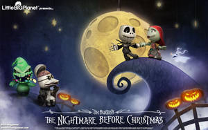 The Nightmare Before Christmas Chibi Characters Wallpaper