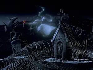 The Nightmare Before Christmas Ghost Pet Zero Wallpaper