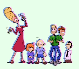 The Oblongs Whole Family Wallpaper