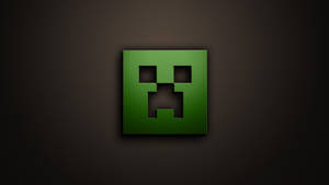 The Official Minecraft Creeper, Slime And Logo Wallpaper