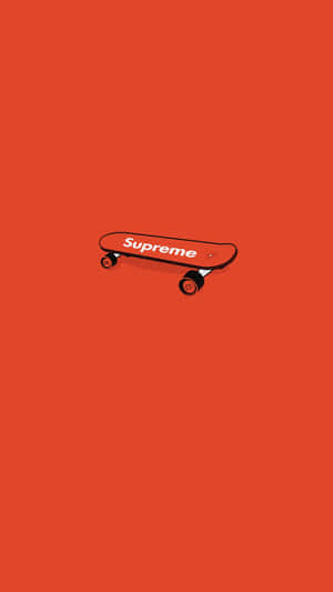 The Official Supreme Logo - A Fashionable And Iconic Sign Of Modern Style Wallpaper