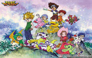 The Og Digimon And Friends Wallpaper