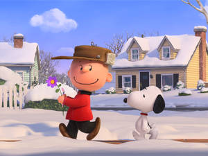 The Peanuts Movie Charlie Brown Flower Wallpaper