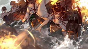 The Powerful Naval Forces Of Kantai Collection. Wallpaper