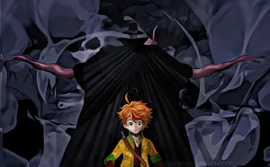 The Promised Neverland Emma And Leuvis Wallpaper