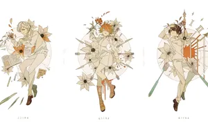 The Promised Neverland Flowers Wallpaper