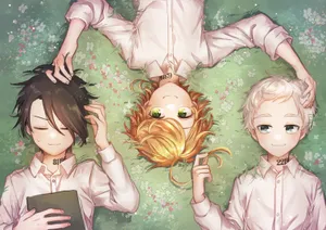 The Promised Neverland Flowery Field Wallpaper