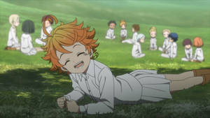 The Promised Neverland Green Fields Wallpaper