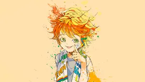 The Promised Neverland Playful Emma Wallpaper