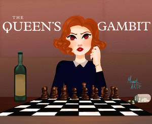 The Queen's Gambit Colored Fan Art Wallpaper