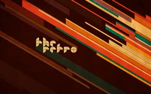 The Retro Orange Lines Wallpaper