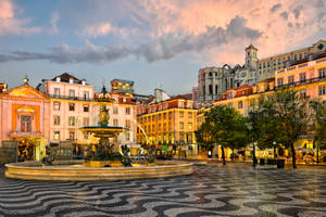 The Rossio Lisbon Wallpaper