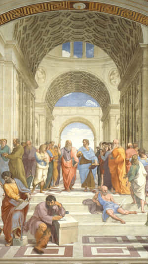 The_ School_of_ Athens_by_ Raphael Wallpaper