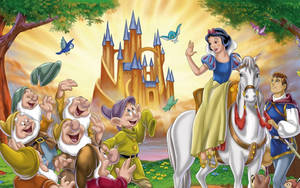 The Seven Dwarfs And Snow White Wallpaper