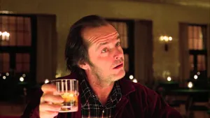The Shining Jack Drinking Whiskey Wallpaper