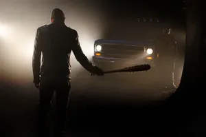 The Silhouette Of Negan Wallpaper