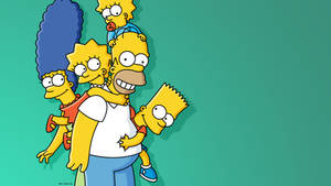 The Simpsons Family Sitcom Wallpaper