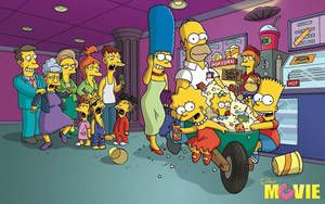 The Simpsons Movie At Cinema Wallpaper