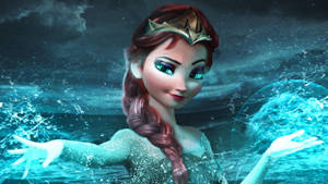 The Snow Queen Elsa Frozen 2 Wallpaper