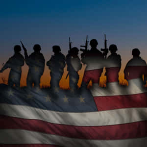 The Solidarity Of Us Military Veterans Strengthened By Service Wallpaper
