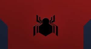 The Spider Man Logo Adorns The Iconic Red And Blue Suit Worn By The Classic Superhero. Wallpaper