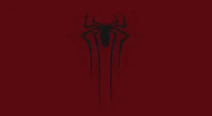 The Spider - Man Logo On A Red Background Wallpaper