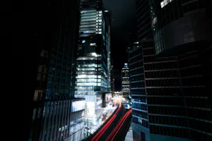 The Street Lit Iphone Wallpaper