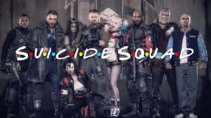 The Suicide Squad Friends Logo Wallpaper