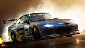 The Supra Drifting Around The Track Wallpaper