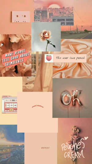 The Sweet Deliciousness Of Vintage Peach Wallpaper