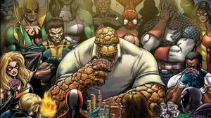 The Thing Playing Uno In Marvel Comics 2560x1440 Wallpaper