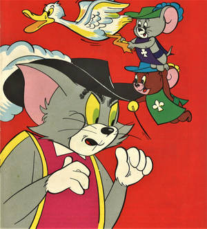 The Three Musketeers From Tom And Jerry Aesthetic Wallpaper