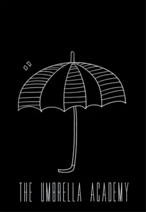 The Umbrella Academy Black Doodle Poster Wallpaper