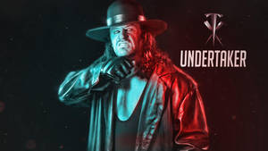 The Undertaker Blue And Red Wallpaper
