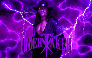 The Undertaker Purple Lightning Wallpaper
