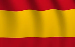 The Vibrant Display Of The National Flag Of Spain Wallpaper
