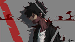 The Villain, Dabi, With His Signature Devilish Smirk. Wallpaper